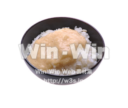 麦飯とろろご飯の写真素材 W-016269