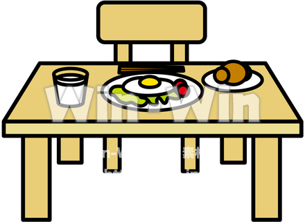 朝ご飯のCG・イラスト素材 W-016633