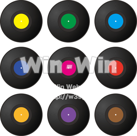 レコードのCG・イラスト素材 W-016375