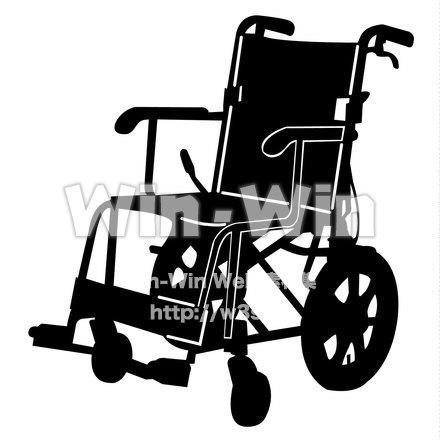 車椅子のシルエット素材 W-019282