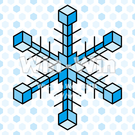 氷の結晶のCG・イラスト素材 W-018501