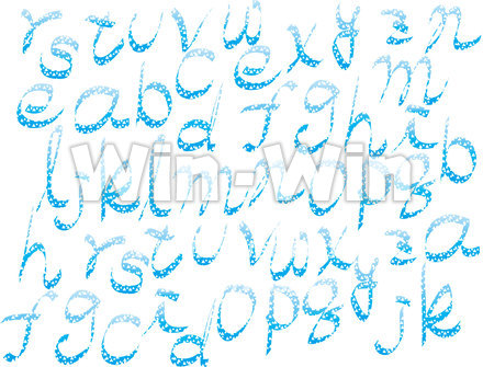 アルファベットのうちわの背景のCG・イラスト素材 W-019956