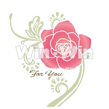 バレンタインデー用素材・バラのCG・イラスト素材 W-018334