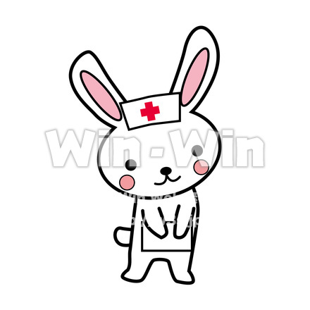 ウサギの看護師のCG・イラスト素材 W-019721
