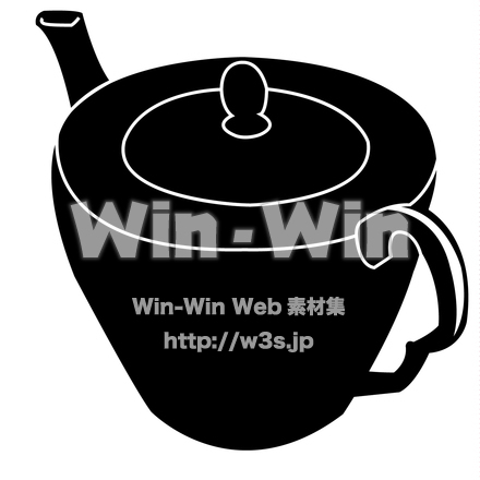 ソーサーのシルエット素材 W-018289