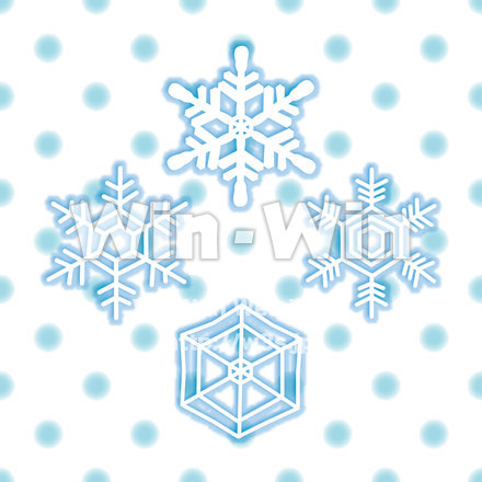 雪の結晶のCG・イラスト素材 W-018337