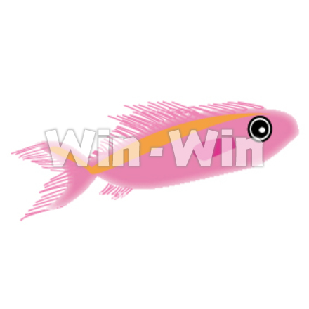 かわいい魚のCG・イラスト素材 W-019258