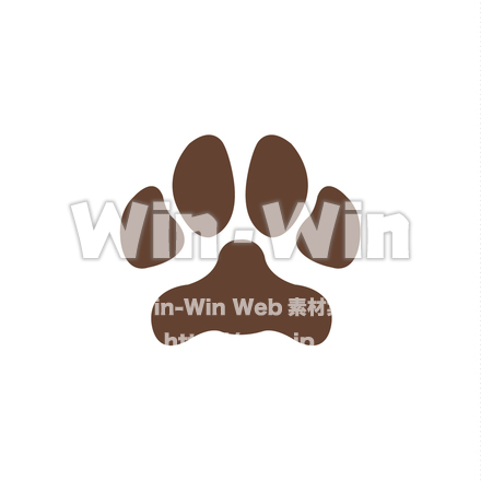 犬の足跡のCG・イラスト素材 W-019264