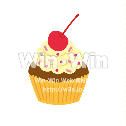 カップケーキのCG・イラスト素材 W-018489