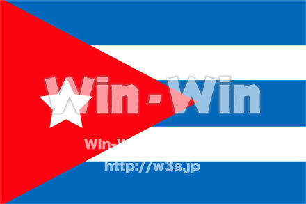キューバ国旗のCG・イラスト素材 W-019517