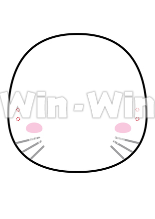 ネコ顔のCG・イラスト素材 W-020277