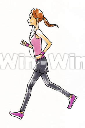 ジョギングのCG・イラスト素材 W-021231