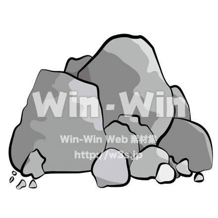 岩のCG・イラスト素材 W-020759