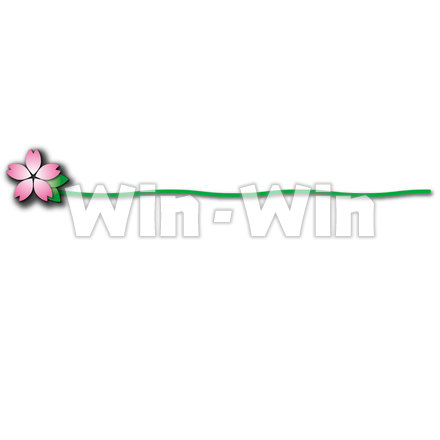 花のタイトルフレームのCG・イラスト素材 W-021666