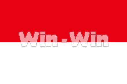 インドネシア国旗のCG・イラスト素材 W-021152