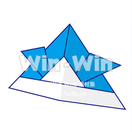 折り紙の兜のCG・イラスト素材 W-021288