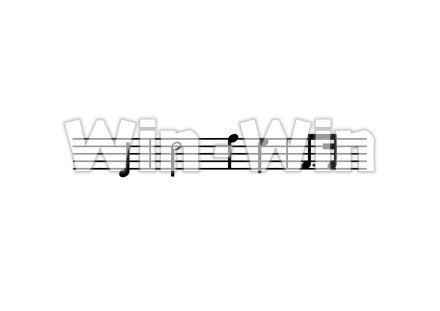 音符のCG・イラスト素材 W-020043