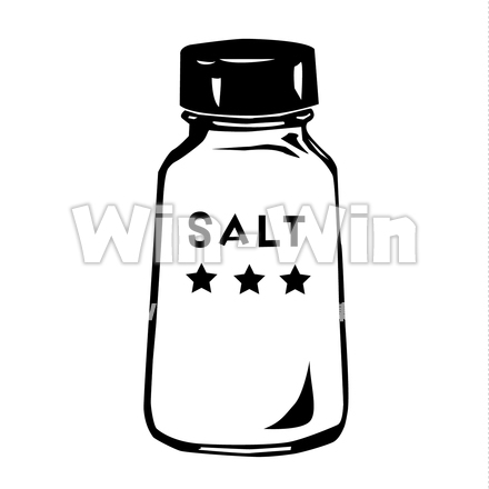 食卓塩のシルエット素材 W-020936