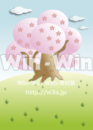 桜の木のCG・イラスト素材 W-020614