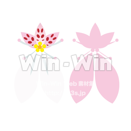ユキノシタの花のCG・イラスト素材 W-021250