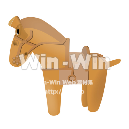 馬埴輪のCG・イラスト素材 W-021763