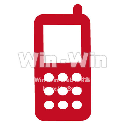 携帯電話のCG・イラスト素材 W-021443