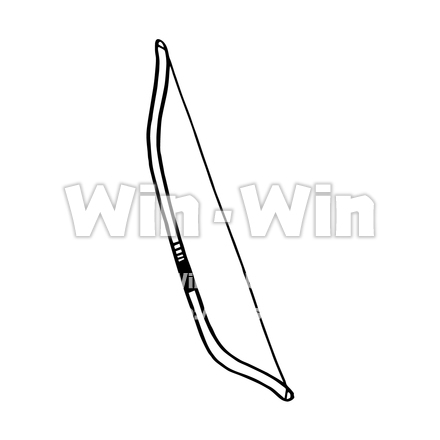 弓のシルエット素材 W-023891