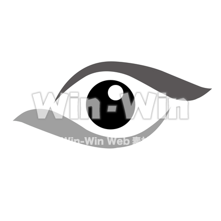眼科業界のシルエット素材 W-023783