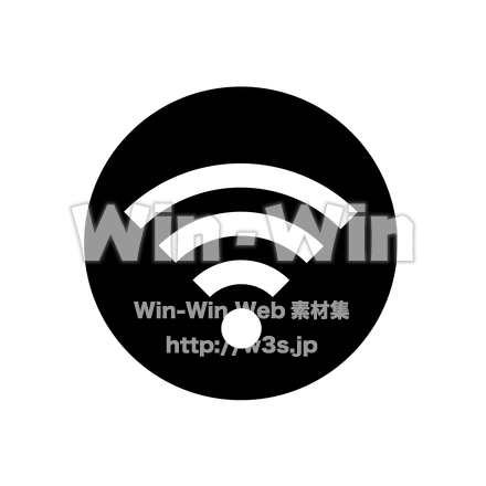 ネットサービスのシルエット素材 W-022918