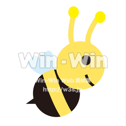 横向き蜂のCG・イラスト素材 W-022040