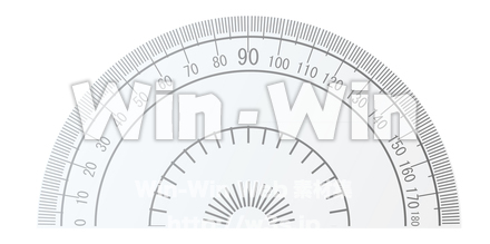 分度器のCG・イラスト素材 W-022389