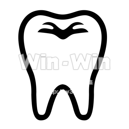 シンボルマーク「歯科」のシルエット素材 W-022906