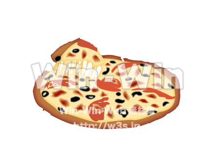 ピザのCG・イラスト素材 W-022028