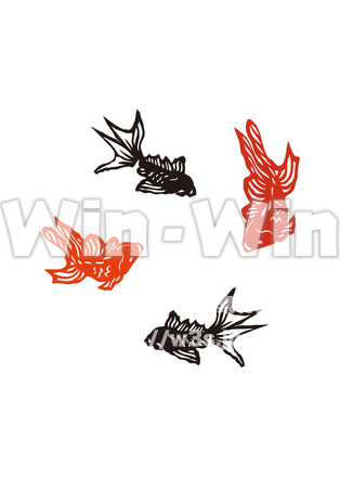 金魚のCG・イラスト素材 W-022488