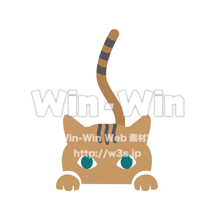 トラ猫のCG・イラスト素材 W-025763