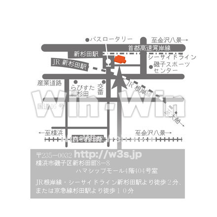 新杉田駅ハマシップモール周辺のCG・イラスト素材 W-024727