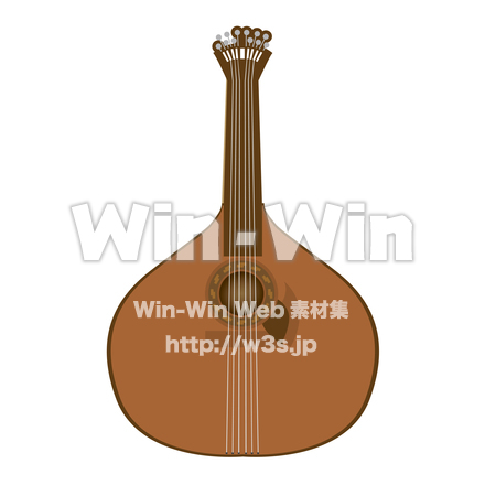 ポルトガルギターのCG・イラスト素材 W-025015