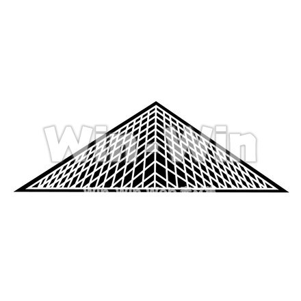 ルーヴル・プラミッドのシルエット素材 W-025921