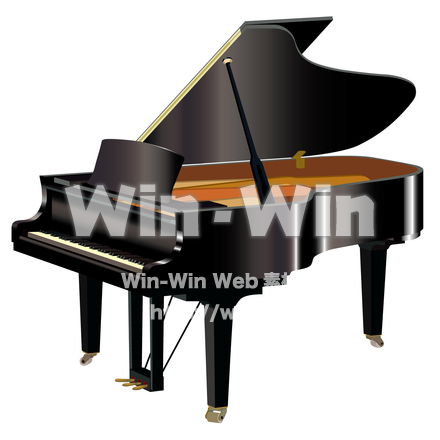 グランドピアノのCG・イラスト素材 W-024210