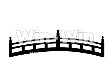 はりまや橋のシルエット素材 W-025775