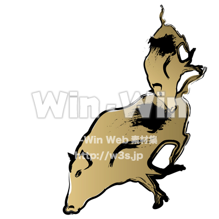 猪のCG・イラスト素材 W-025082
