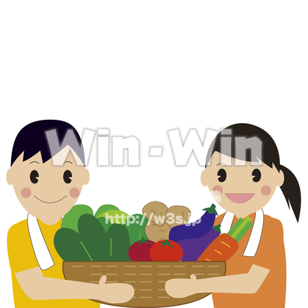 野菜づくりのCG・イラスト素材 W-024043