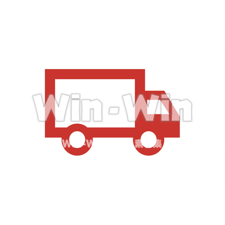 アイコン - トラックのシルエット素材 W-025387