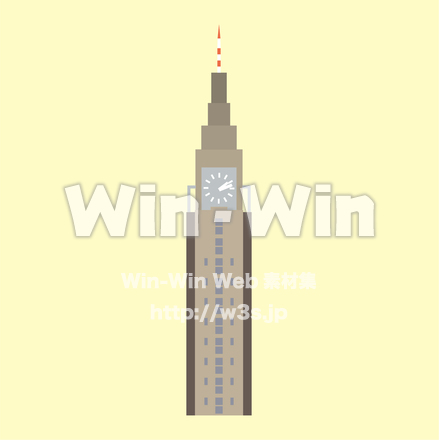 docomoタワー（代々木）のCG・イラスト素材 W-026209