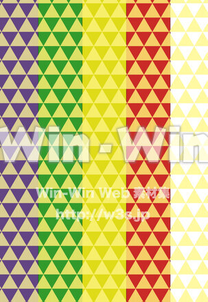 五色幕と鱗模様のCG・イラスト素材 W-026321