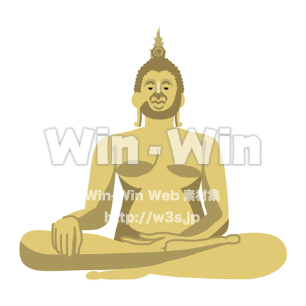 タイの仏像のCG・イラスト素材 W-027585