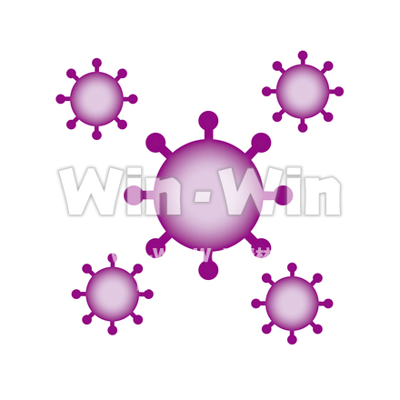 新型ウィルス　アイコン　シンボル　マークのCG・イラスト素材 W-027559