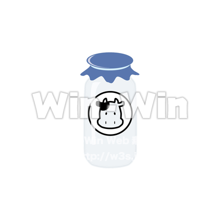 牛乳のCG・イラスト素材 W-026963