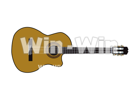 ガットギターのCG・イラスト素材 W-029886