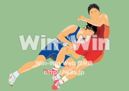 オリンピック競技 レスリングのCG・イラスト素材 W-028205